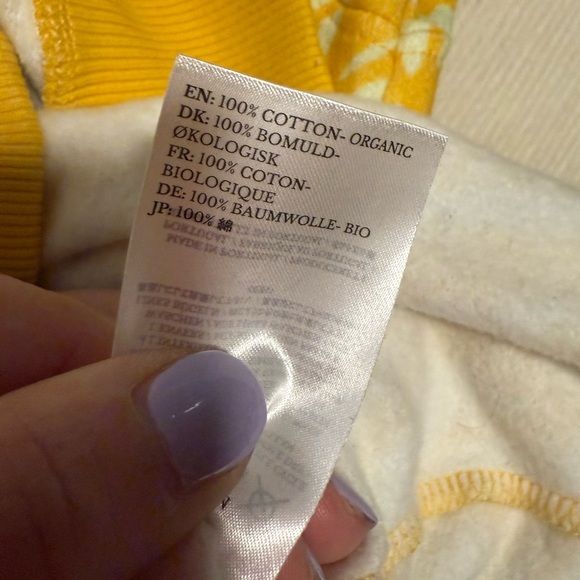 STINE GOYA Yellow and White Patterned Hoodie - Picture 3 of 8